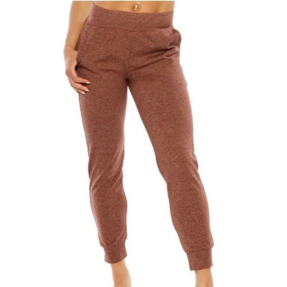 Pact Pants - PACT Women's Organic Cotton Pull On Sweatpants in Burnt Orange Brown